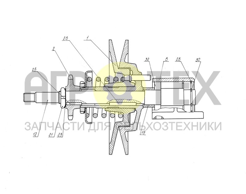 Шкив вариатора (ЖКС 01.790) (№25 на схеме)